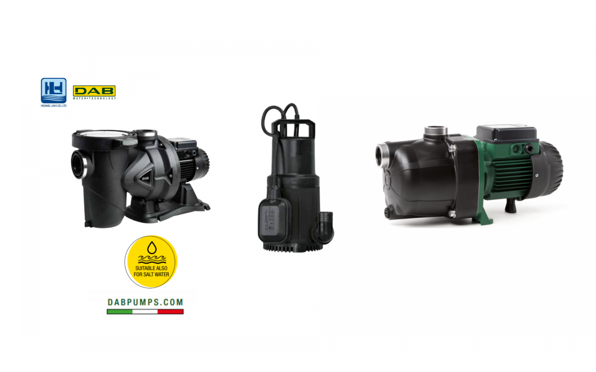 Tổng hợp các dòng bơm có thể sử dụng cho nước muối khác nhau của DAB 